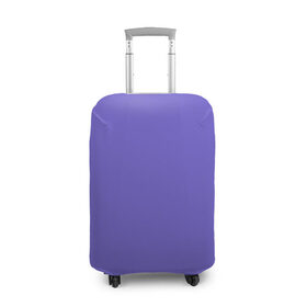 Чехол для чемодана 3D с принтом Аспидно-синий в Курске, 86% полиэфир, 14% спандекс | двустороннее нанесение принта, прорези для ручек и колес | без дизайна | без картинки | одноцветные | синий