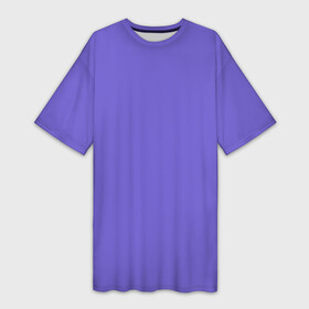 Платье-футболка 3D с принтом Аспидно синий в Курске,  |  | без дизайна | без картинки | одноцветные | синий
