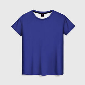 Женская футболка 3D с принтом Синий в Курске, 100% полиэфир ( синтетическое хлопкоподобное полотно) | прямой крой, круглый вырез горловины, длина до линии бедер | blue | geometry | neon | texture | один тон | однотон | синий | текстура