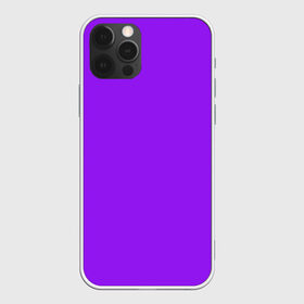 Чехол для iPhone 12 Pro Max с принтом Фиолетовый в Курске, Силикон |  | geometry | neon | purple | texture | один тон | однотон | текстура | фиолетовый