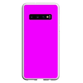 Чехол для Samsung Galaxy S10 с принтом Маджента (без рисунка) в Курске, Силикон | Область печати: задняя сторона чехла, без боковых панелей | маджента | однотонный | пурпурный | розовый | фиолетовый | фуксия | цвет