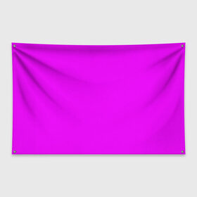 Флаг-баннер с принтом Маджента (без рисунка) в Курске, 100% полиэстер | размер 67 х 109 см, плотность ткани — 95 г/м2; по краям флага есть четыре люверса для крепления | маджента | однотонный | пурпурный | розовый | фиолетовый | фуксия | цвет