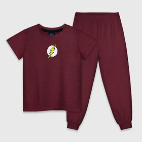 Детская пижама хлопок с принтом 8 Bit The Flash в Курске, 100% хлопок |  брюки и футболка прямого кроя, без карманов, на брюках мягкая резинка на поясе и по низу штанин
 | Тематика изображения на принте: the flash | vdzabma | флэш