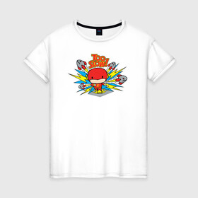 Женская футболка хлопок с принтом Too Slow в Курске, 100% хлопок | прямой крой, круглый вырез горловины, длина до линии бедер, слегка спущенное плечо | barry allen | the flash | vdzabma | барри аллен | флэш