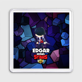 Магнит 55*55 с принтом BRAWL STARS EDGAR в Курске, Пластик | Размер: 65*65 мм; Размер печати: 55*55 мм | 8 bit | brawl stars | byron | colette | crow | edgar | gale | leon | max | mr.p | sally leon | shark | virus 8 bit | werewolf leon | акула | байрон | берли | бравл старс | ворон | коллет | макс | оборотень | эдгар