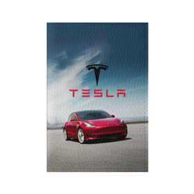 Обложка для паспорта матовая кожа с принтом Tesla Model 3 в Курске, натуральная матовая кожа | размер 19,3 х 13,7 см; прозрачные пластиковые крепления | Тематика изображения на принте: 3 | america | auto | car | electric | elon | model | motors | musk | tesla | usa | vehicle | авто | америка | илон | маск | модель | сша | тесла | электромобиль