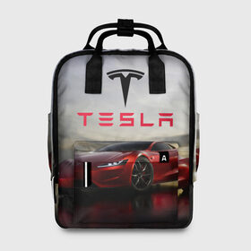 Женский рюкзак 3D с принтом Tesla Roadster в Курске, 100% полиэстер | лямки с регулируемой длиной, сверху ручки, чтобы рюкзак нести как сумку. Основное отделение закрывается на молнию, как и внешний карман. Внутри два дополнительных кармана, один из которых закрывается на молнию. По бокам два дополнительных кармашка, куда поместится маленькая бутылочка
 | america | auto | car | electric | elon | motors | musk | roadster | tesla | usa | vehicle | авто | америка | илон | маск | модель | сша | тесла | электромобиль