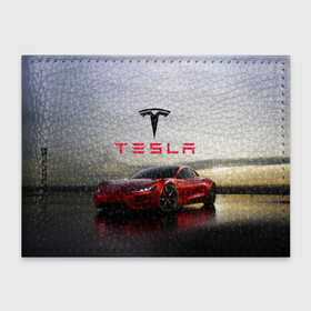 Обложка для студенческого билета с принтом Tesla Roadster в Курске, натуральная кожа | Размер: 11*8 см; Печать на всей внешней стороне | america | auto | car | electric | elon | motors | musk | roadster | tesla | usa | vehicle | авто | америка | илон | маск | модель | сша | тесла | электромобиль