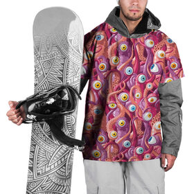 Накидка на куртку 3D с принтом Щупальца с Глазами в Курске, 100% полиэстер |  | cthulhu | monster | octopus | tentacles | ктулху | монстр | осьминог | тентакли | чудовище | щупальца