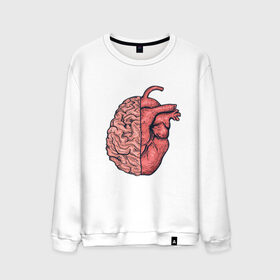Мужской свитшот хлопок с принтом Мозг vs Сердце в Курске, 100% хлопок |  | Тематика изображения на принте: art | brain | drawing | heart | арт | мозг | рисунок | сердце