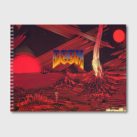 Альбом для рисования с принтом DOOM / ДУМ (S) в Курске, 100% бумага
 | матовая бумага, плотность 200 мг. | doom | doom eternal | game | tegunvteg | демоны | дум | думгай | игры | марс | планета