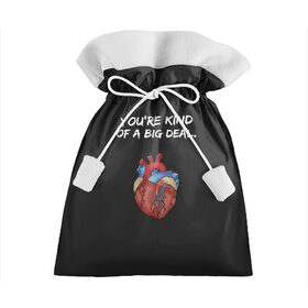 Подарочный 3D мешок с принтом Большое сердце в Курске, 100% полиэстер | Размер: 29*39 см | Тематика изображения на принте: angel | cupid | day | happy | heart | love | rose | valentine | valentines | ангел | валентин | валентина | валентинка | день | купидон | любовь | святого | святой | сердце