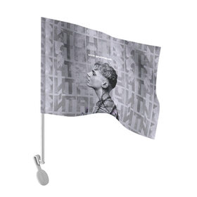 Флаг для автомобиля с принтом Ваня Дмитриенко в Курске, 100% полиэстер | Размер: 30*21 см | ваня дмитриенко | венера  юпитер | исполнитель | музыка | трек
