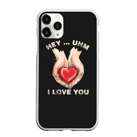 Чехол для iPhone 11 Pro матовый с принтом I love you в Курске, Силикон |  | angel | cupid | day | happy | heart | love | rose | valentine | valentines | ангел | валентин | валентина | валентинка | день | купидон | любовь | святого | святой | сердце