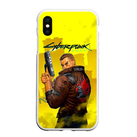 Чехол для iPhone XS Max матовый с принтом Cyberpunk 2077 в Курске, Силикон | Область печати: задняя сторона чехла, без боковых панелей | cyberpunk 2077 | hacker | maelstrom | militech | quadra | samurai | sci fi | technology | trauma team | v | будущее | игра | иероглифы | киану ривз | кибер | киберпанк | киборг | киборги | корпорация | лого | милитек | панк | роботы | самурай | т