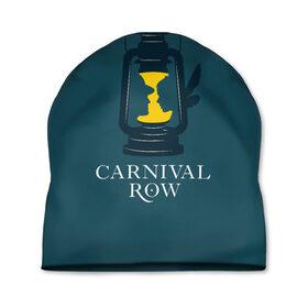 Шапка 3D с принтом Карнивал Роу - Carnival Row в Курске, 100% полиэстер | универсальный размер, печать по всей поверхности изделия | carnival row | волшебный | исторический | карнивал роу | крылья | лампа | лого | логотип | подарок | сериал | сказка | фея | шляпа