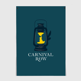 Постер с принтом Карнивал Роу - Carnival Row в Курске, 100% бумага
 | бумага, плотность 150 мг. Матовая, но за счет высокого коэффициента гладкости имеет небольшой блеск и дает на свету блики, но в отличии от глянцевой бумаги не покрыта лаком | carnival row | волшебный | исторический | карнивал роу | крылья | лампа | лого | логотип | подарок | сериал | сказка | фея | шляпа