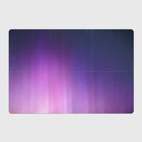 Магнитный плакат 3Х2 с принтом северное сияние фиолетовый в Курске, Полимерный материал с магнитным слоем | 6 деталей размером 9*9 см | Тематика изображения на принте: градиент | звезды | космос | небо | ночь | природа | пурпурный | север | северное сияние | сиреневый | фиолетовый