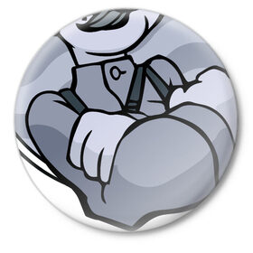 Значок с принтом Чапай в Курске,  металл | круглая форма, металлическая застежка в виде булавки | 23 февраля | мульт | мультфильм | чапаев | чапай | шутка | юмор