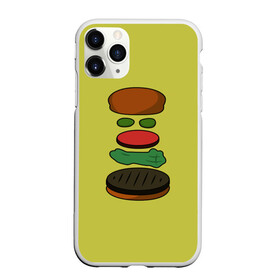 Чехол для iPhone 11 Pro матовый с принтом Бургер в разборе в Курске, Силикон |  | fastfood | food | pattern | бургер | бургер кинг | гамбургер | еда | макдональдс | паттерн | фастфуд