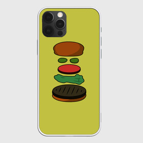 Чехол для iPhone 12 Pro Max с принтом Бургер в разборе в Курске, Силикон |  | fastfood | food | pattern | бургер | бургер кинг | гамбургер | еда | макдональдс | паттерн | фастфуд