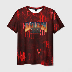 Мужская футболка 3D с принтом DOOM 3 (S) в Курске, 100% полиэфир | прямой крой, круглый вырез горловины, длина до линии бедер | doom | doom eternal | game | tegunvteg | демоны | дум | думгай | игры | марс | планета