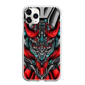 Чехол для iPhone 11 Pro Max матовый с принтом CyberSkull в Курске, Силикон |  | Тематика изображения на принте: cyberpunk | evil | head | mask | mechanical | rage | robot | skull | арт | гнев | голова | демон | дьявол | злой | киберпанк | маска | механический | монстр | робот | рога | самурай | череп