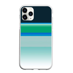 Чехол для iPhone 11 Pro матовый с принтом Sea color в Курске, Силикон |  | green | line | lines | sea | sea color | wave | зеленый | море | морской цвет