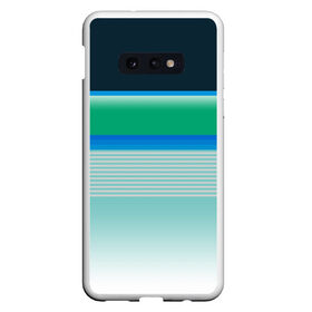Чехол для Samsung S10E с принтом Sea color в Курске, Силикон | Область печати: задняя сторона чехла, без боковых панелей | green | line | lines | sea | sea color | wave | зеленый | море | морской цвет