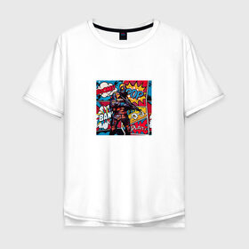 Мужская футболка хлопок Oversize с принтом Cs:Go Pop Art в Курске, 100% хлопок | свободный крой, круглый ворот, “спинка” длиннее передней части | counter strike | cs go | game | pop art | игра | комикс | кс го | поп арт
