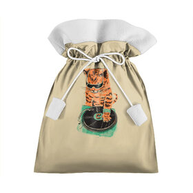 Подарочный 3D мешок с принтом Cat DJ в Курске, 100% полиэстер | Размер: 29*39 см | art | cat | dj | goer | musician | party | pop | singer | арт | буп | диджей | кот | кошка | музыкант | певец | поп | тусовщик