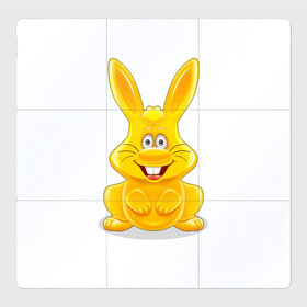 Магнитный плакат 3Х3 с принтом Харитошка в Курске, Полимерный материал с магнитным слоем | 9 деталей размером 9*9 см | Тематика изображения на принте: детям | желейный | желейный заяц харитон | зайчик | заяц | кролик | харитон | харитошка