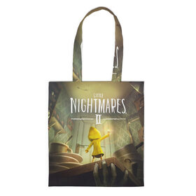 Шоппер 3D с принтом Little Nightmares 2 в Курске, 100% полиэстер | Плотность: 200 г/м2; Размер: 34×35 см; Высота лямок: 30 см | little nightmares | nightmares | игры | литл найтмейрс | моно | учительница