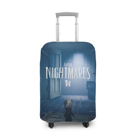 Чехол для чемодана 3D с принтом Little Nightmares II в Курске, 86% полиэфир, 14% спандекс | двустороннее нанесение принта, прорези для ручек и колес | games | little nightmares | playstation | игра | мрачный | персонаж игры | человечек