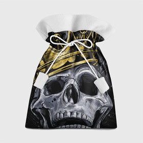 Подарочный 3D мешок с принтом Король скелетов в Курске, 100% полиэстер | Размер: 29*39 см | Тематика изображения на принте: 