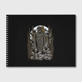 Альбом для рисования с принтом Вампир в Курске, 100% бумага
 | матовая бумага, плотность 200 мг. | Тематика изображения на принте: dracula | horror | nosferatu | vampire | вампир | влад цепеш | граф дракула | носферату | ужасы