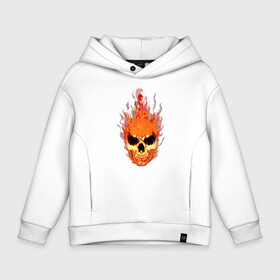 Детское худи Oversize хлопок с принтом fire flame skull в Курске, френч-терри — 70% хлопок, 30% полиэстер. Мягкий теплый начес внутри —100% хлопок | боковые карманы, эластичные манжеты и нижняя кромка, капюшон на магнитной кнопке | art | body | bones | dead | drawing | face | fire | graffiti | head | roses | silent | skeleton | skul | skull | ад | арт | голова | граффити | зло | индеец | кости | огонь | перья | розы | рок | скелет | скул | скулл | три чер