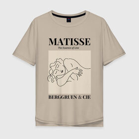 Мужская футболка хлопок Oversize с принтом Анри Матисс в Курске, 100% хлопок | свободный крой, круглый ворот, “спинка” длиннее передней части | анри матисс | живопись | изобразительное искусство | искусство | матисс | модернизм | фовизм