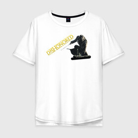 Мужская футболка хлопок Oversize с принтом Dishonored: Легенда Дануолла в Курске, 100% хлопок | свободный крой, круглый ворот, “спинка” длиннее передней части | corvo attano | dishonored | dunwall | lenend | дануолл | корво аттано | легенда