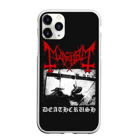 Чехол для iPhone 11 Pro матовый с принтом Mayhem в Курске, Силикон |  | Тематика изображения на принте: black | mayhem | metal | music | rock | skull | блэк | гитара | группа | метал | музыка | рок | череп | электрогитара