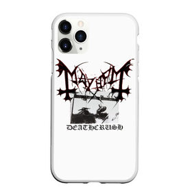 Чехол для iPhone 11 Pro матовый с принтом Mayhem в Курске, Силикон |  | black | mayhem | metal | music | rock | skull | блэк | гитара | группа | метал | музыка | рок | череп | электрогитара