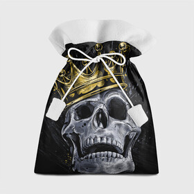Подарочный 3D мешок с принтом Король скелетов в Курске, 100% полиэстер | Размер: 29*39 см | Тематика изображения на принте: классный | кофта | майка итд | модный | новый | футболка | яркий