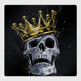 Магнитный плакат 3Х3 с принтом Король скелетов в Курске, Полимерный материал с магнитным слоем | 9 деталей размером 9*9 см | Тематика изображения на принте: классный | кофта | майка итд | модный | новый | футболка | яркий
