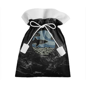Подарочный 3D мешок с принтом Акула в Курске, 100% полиэстер | Размер: 29*39 см | fish | акула | вода | волны | море | океан | под водой | рыба | рыбалка | хищник