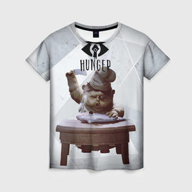 Женская футболка 3D с принтом hanger в Курске, 100% полиэфир ( синтетическое хлопкоподобное полотно) | прямой крой, круглый вырез горловины, длина до линии бедер | game | little nightmares | арт | графика | игры