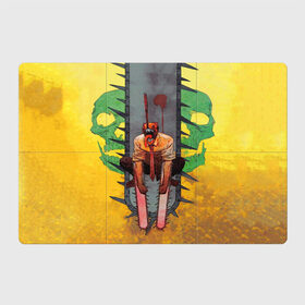 Магнитный плакат 3Х2 с принтом Человек бензопила демон в Курске, Полимерный материал с магнитным слоем | 6 деталей размером 9*9 см | anime | chainsaw man | manga | аниме | бензопила | демон | желтый | манга | ржавчина | человек бензопила | череп.