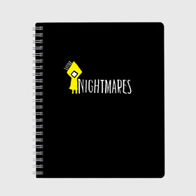 Тетрадь с принтом Little Nightmares в Курске, 100% бумага | 48 листов, плотность листов — 60 г/м2, плотность картонной обложки — 250 г/м2. Листы скреплены сбоку удобной пружинной спиралью. Уголки страниц и обложки скругленные. Цвет линий — светло-серый
 | bandai namco entertainment | little | little nightmares | nightmares | tarsier studios | маленькие | платформер