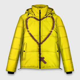 Мужская зимняя куртка 3D с принтом Сердце и крест в Курске, верх — 100% полиэстер; подкладка — 100% полиэстер; утеплитель — 100% полиэстер | длина ниже бедра, свободный силуэт Оверсайз. Есть воротник-стойка, отстегивающийся капюшон и ветрозащитная планка. 

Боковые карманы с листочкой на кнопках и внутренний карман на молнии. | Тематика изображения на принте: сердца
разбитое сердце
крест с девушкой
узорный крест
сердце в наушниках на двоих