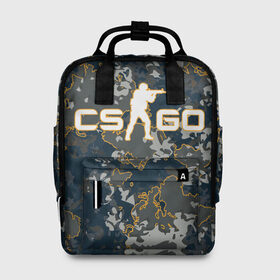 Женский рюкзак 3D с принтом CS:GO - Camo в Курске, 100% полиэстер | лямки с регулируемой длиной, сверху ручки, чтобы рюкзак нести как сумку. Основное отделение закрывается на молнию, как и внешний карман. Внутри два дополнительных кармана, один из которых закрывается на молнию. По бокам два дополнительных кармашка, куда поместится маленькая бутылочка
 | beast | camo | camouflage | counter | counter strike | cs | easy | ez | gg | ggwp | global | go | hyper | kill | offensive | one | shot | strike | зверь | камуфляж | скоростной