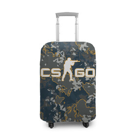 Чехол для чемодана 3D с принтом CS:GO - Camo в Курске, 86% полиэфир, 14% спандекс | двустороннее нанесение принта, прорези для ручек и колес | beast | camo | camouflage | counter | counter strike | cs | easy | ez | gg | ggwp | global | go | hyper | kill | offensive | one | shot | strike | зверь | камуфляж | скоростной